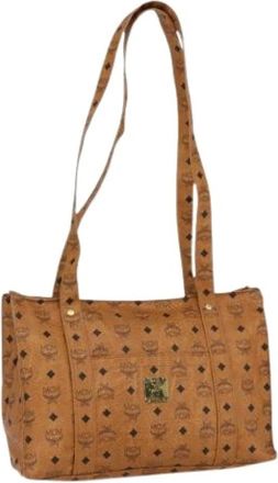 MCM Pre-owned Tote Bags, female, Brown, Size: ONE SIZE Pre-owned Tote Bag