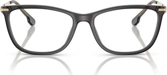 Versace 54mm Cat Eye Optical Glasses in Shiny Black at Nordstrom