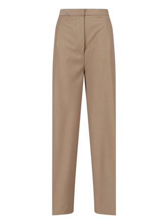 Lardini Brown Wool Blend Tailored Trousers