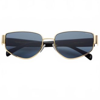 Freyrs Eyewear Womens Delilah Round Sunglasses In Gold / Gray