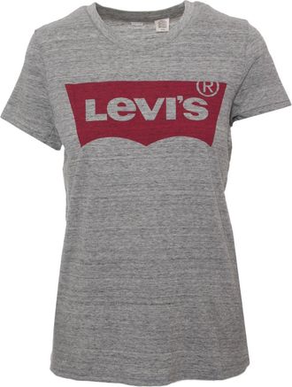 Levi's Dames Levis The Perfect Batwing T-Shirt in Grijs Heather