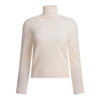 KANGRA Cashmere Knitwear, female, White, XS, Luxurious White Cashmere Knitwear Aw25