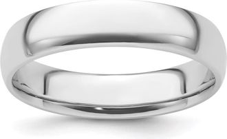 Diamond2Deal Platinum 5mm Lightweight Comfort-Fit Wedding Band Ring