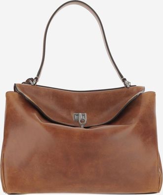 Balenciaga Brown Rodeo Shoulder Bag