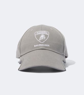 Balenciaga x Lamborghini - Cappello da baseball in cotone