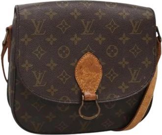 Louis Vuitton Tweedehands Canvas Louis Vuitton tassen - Dames - Vintage Schoudertas - Bruin - ONE Size - Vintage
