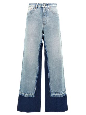 Maison Margiela Womens Contrast Insert Jeans