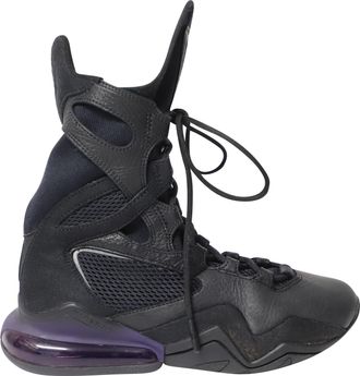 Nike Pre-owned Womens Air Max Box Black Grand Purple AT9729 005 Leather - Size EU 36