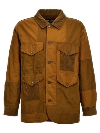 Comme Des Garçons Ribbed Velvet Insert Canvas Jacket