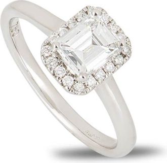 Bespoke 18ct White Gold Engagement Ring - Size 52