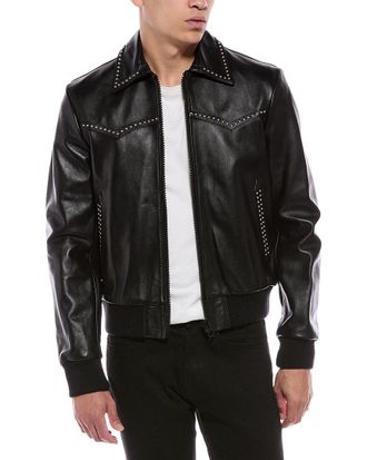 Blk Dnm Leather Jacket