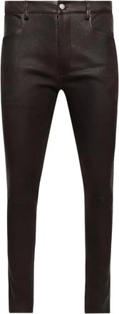 Rick Owens leather pants - men - Leather - 52 - Brown