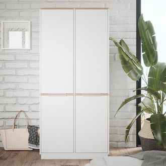 Vicco Estanter&iacute;a Para Carpetas Betti, Blanco, 82 X 179 Cm Con 6 Estantes