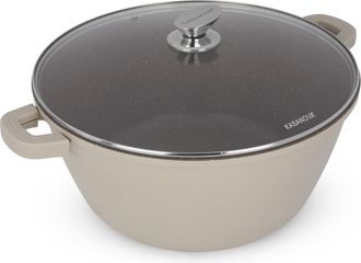 KASANOVA Tegame 36 cm con coperchio I Giganti design taupe