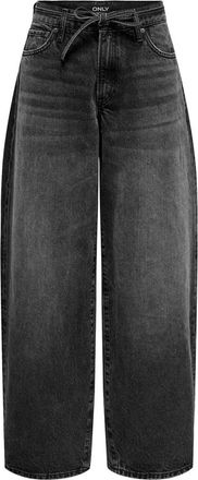 Only Only, Jeans, Dames, Zwart, W29 L32, Denim, Rechte Denim Jeans met stippen