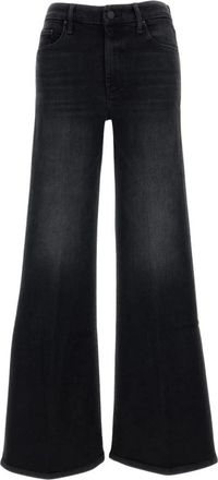 Mother Wide Jeans - Dames - Loose Fit Jeans - Zwart - W27 - Katoen - Jeans