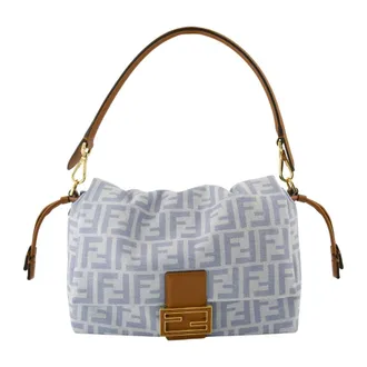 Fendi Dames, Tassen, Blauw, Maat: ONE Size Leer