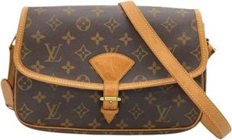 Louis Vuitton Tweedehands Canvas Louis Vuitton tassen - Dames - Vintage Schoudertas - Bruin - ONE Size - Vintage