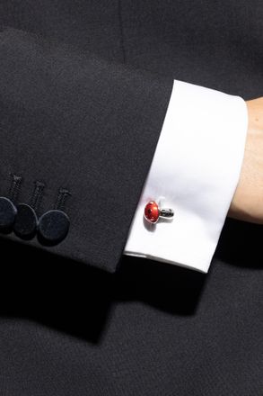 Paul Smith Cufflinks With Toadstool Motif, Mens, Red