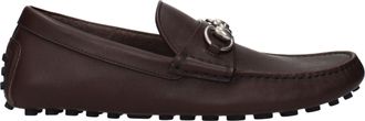 Gucci Hombres Mocasines Piel Marr&oacute;n/Cacao