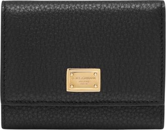 Dolce & Gabbana Portafoglio - Dames - Portefeuilles - Zwart - ONE Size - Leer - Accessoires