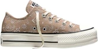 Converse Chuck Taylor All Star Lift OX - Dames - Schoenen - Beige - Maat: 37 EU
