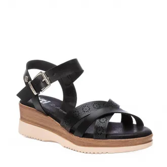 Xti Womens Wedge Sandals In Black