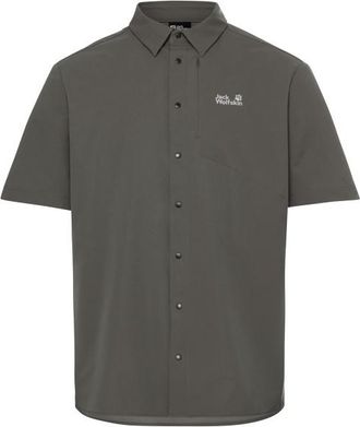 Jack Wolfskin Prelight Suncool Shirt Hemd f&uuml;r Herren | braun/grau