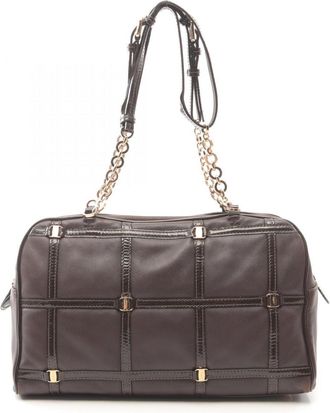 Ferragamo Patent Leather Leather Handbag (Pre-Owned)