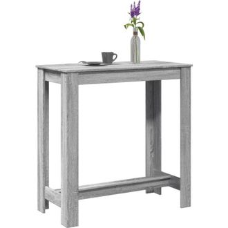 vidaXL Tavolo da Bar Grigio Sonoma 102x50x103,5cm in Legno Multistrato - Vidaxl