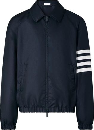 Thom Browne Shiny Ripstop 4-Bar Track Jacket