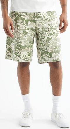 Vans Pixel Camo Cotton Canvas Shorts in Digital Camo at Nordstrom, Size 32