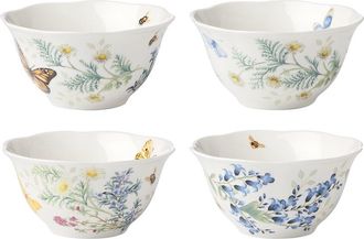 Lenox Set Of 4 Butterfly Meadow Herbs Rice Bowls