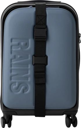 Rains Texel Cabin Trolley W3 - unisex - Handbagage koffer - Blauw - ONE Size - Leer - Koffers