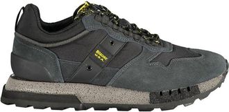 Blauer Mens Usa Sneaker Grey Suede Casual Shoe - Dark Grey - Size EU 44