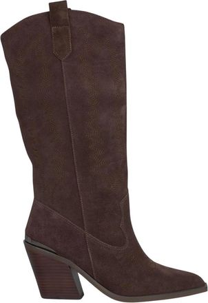 Alma En Pena Geborduurde cowboyhaklaars - Dames - Cowboylaarzen - Bruin - 40 EU - Schoenen
