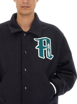 Aries Wool Varsity Jacket - Black
