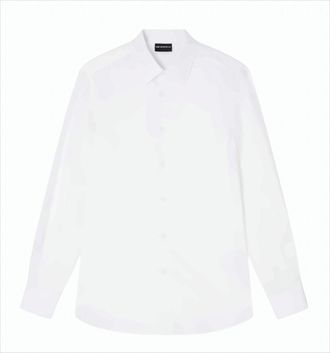 Emporio Armani Lyocell Jacquard Shirt With All-Over Eagles