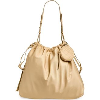 MZ Wallace Waverly Nylon Shoulder Bag in Buff at Nordstrom
