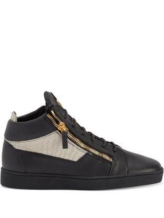 Giuseppe Zanotti Kriss zip-fastening leather sneakers - Black