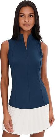 Callaway Sleeveless Rib Play Polo Womens Clothing Peacoat : 2XL (Womens 18-20), Elastane/Polyester