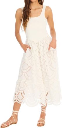 Allison New York Giselle Midi Dress In White