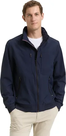 Tom Tailor Blouson TOM TAILOR, Herren, Gr. XXL, sky captain blau, Web, Obermaterial: 100% Polyester. Futter: 100% Polyester, unifarben, regular fit normal, elast