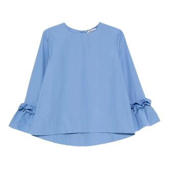 Max Mara Valzer Blouse - Dames - Blouses & Shirts - Blauw - Maat: 2XS