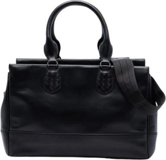 Bottega Veneta Pre-owned Handbags, female, Black, Size: ONE SIZE Pre-owned Satchel