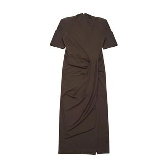 Rotate Abito Petalo Bcr1964 - - Dresses - Donna - Marrone - M