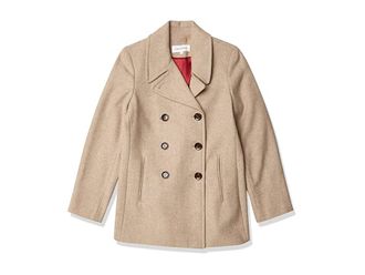 Calvin Klein Womens Double Breasted Peacoat (Petite, Standard, Plus) Womens Coat Omt : 14, Cashmere/Nylon/Wool