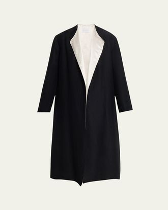 Maria McManus Reversible Sateen Oversized Duster Coat