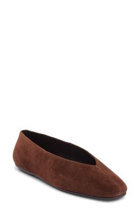 Jeffrey Campbell Fathom Flat in Brown Suede at Nordstrom, Size 7.5
