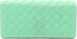 Bottega Veneta Pre-owned Wallets, female, Green, Size: ONE SIZE Pre-owned Leather Wallet